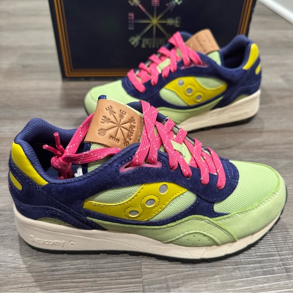 Saucony Shadow 6000 Mint Purple Suede Sneakers